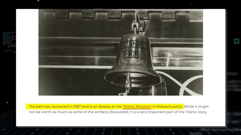 The Titanic's alarm bell Thebuzzly 15 terrifying things recovered from the Titanic! – Lebuzzly